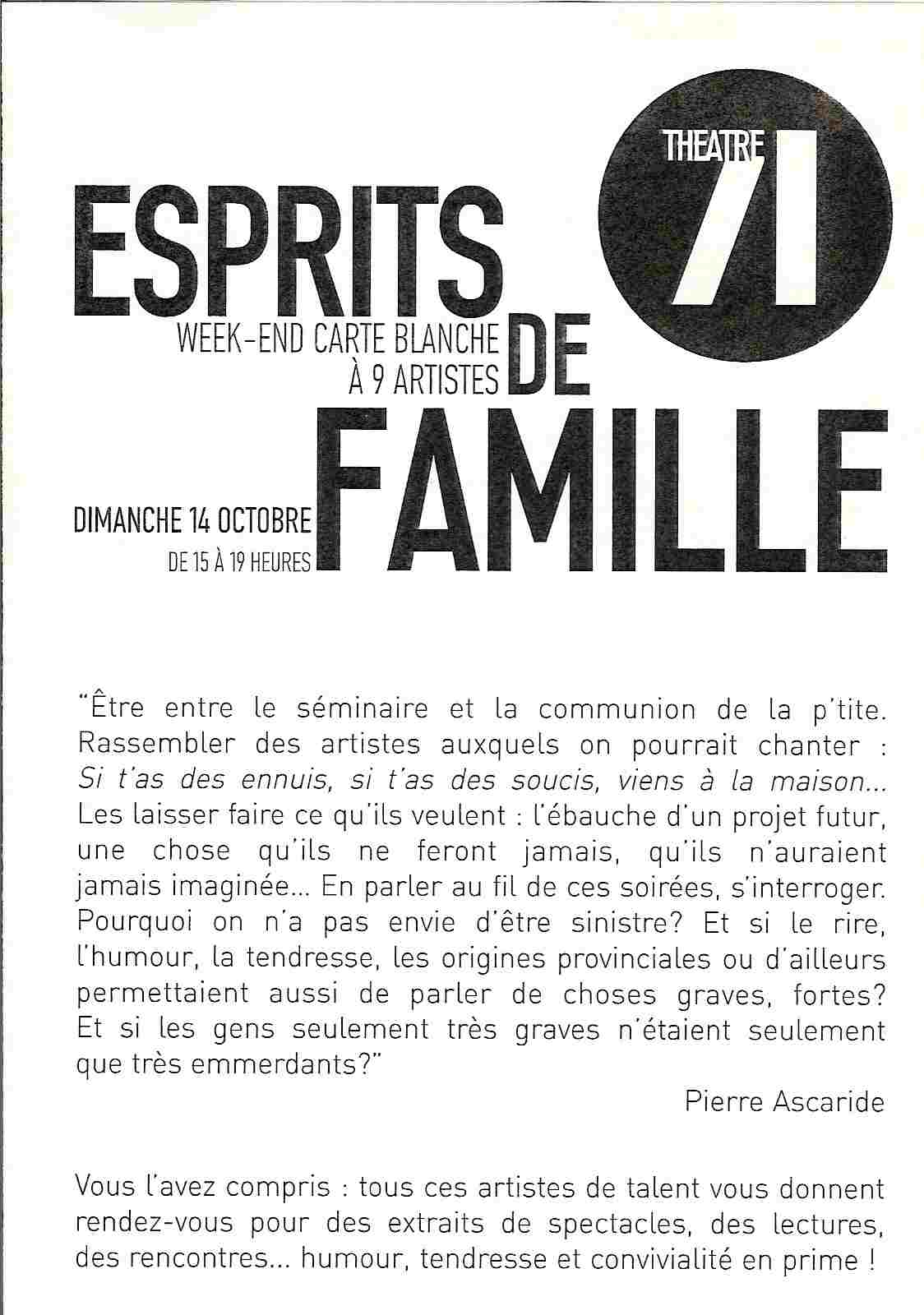 Esprit de Famille  Malakoff