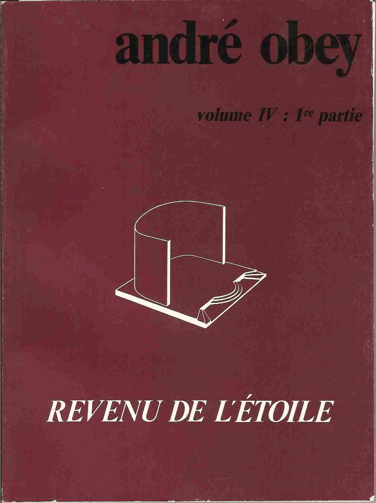 REvenu de l'Etoile d'André Obey - Couverture